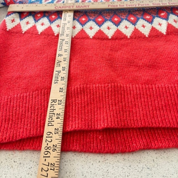 St.John's Bay X-Large Petite Fair Isle Nordic Knit Crewneck Sweater Cottagecore - Picture 8 of 14